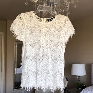 White lace vintage top
